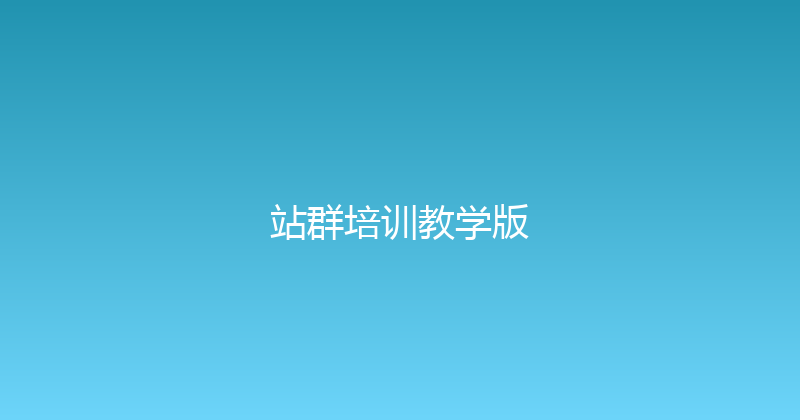 站群培训教学版 封面图